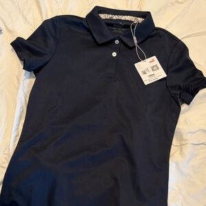 Puma Girls Navy Polo Shirt